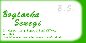 boglarka semegi business card